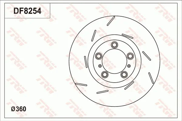 Brake Disc DF8254S - TRW