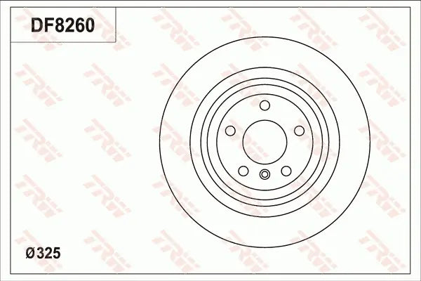 Brake Disc DF8260S - TRW