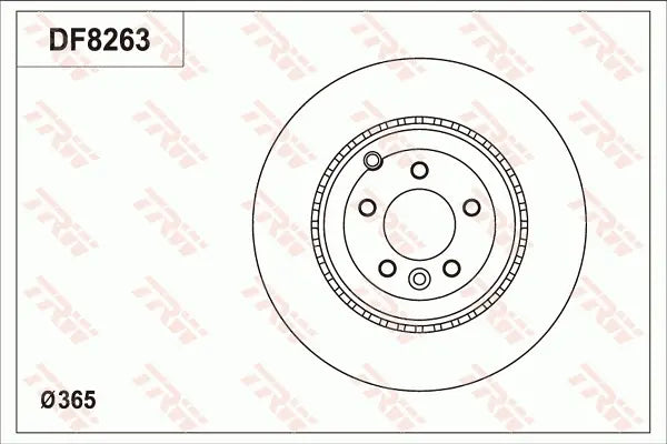 Brake Disc DF8263S - TRW