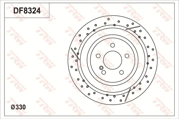 Brake Disc DF8324S - TRW