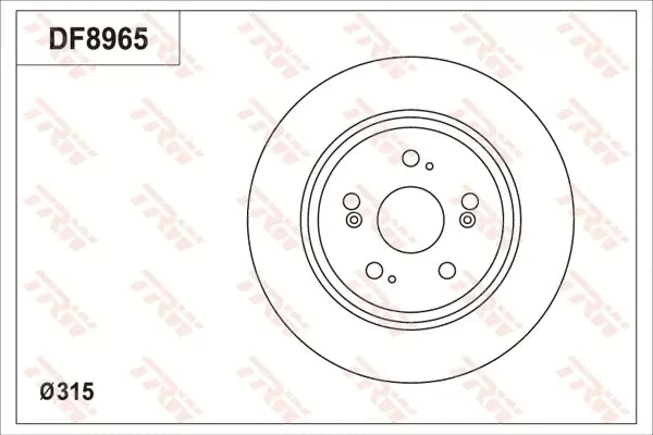 Brake Disc DF8965S - TRW