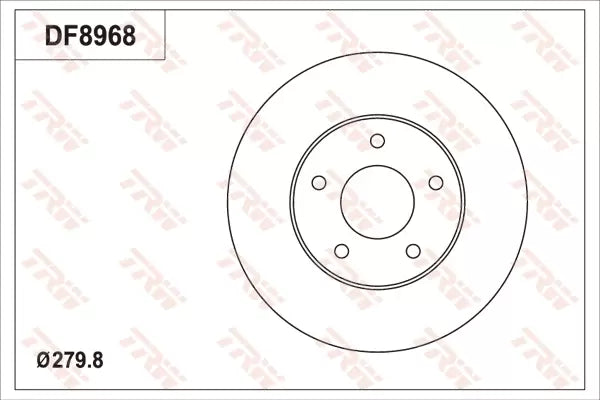 Brake Disc DF8968S - TRW