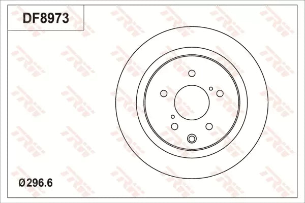 Brake Disc DF8973S - TRW