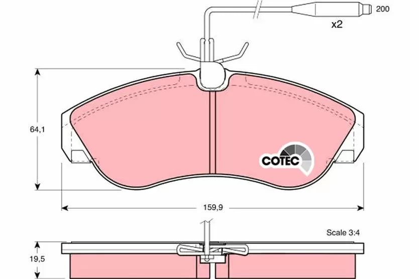 Brake Pad Set, Disc Brake GDB1106 - TRW