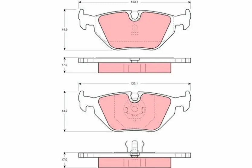 Brake Pad Set, Disc Brake GDB1189 - TRW