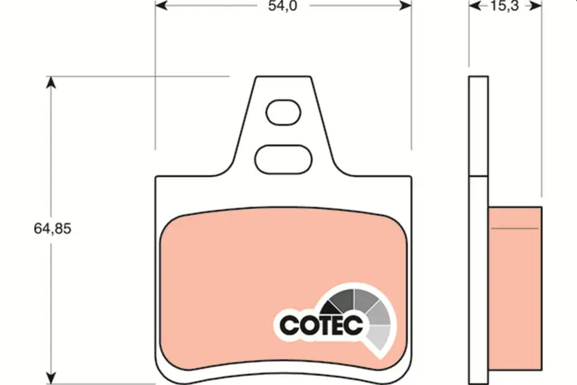 Brake Pad Set, Disc Brake GDB1247 - TRW