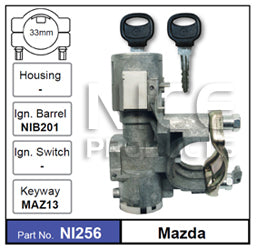 Ignition Lock NI256 - Nice Products | Universal Auto Spares