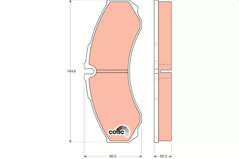 Brake Pad Set, Disc Brake GDB2345 - TRW