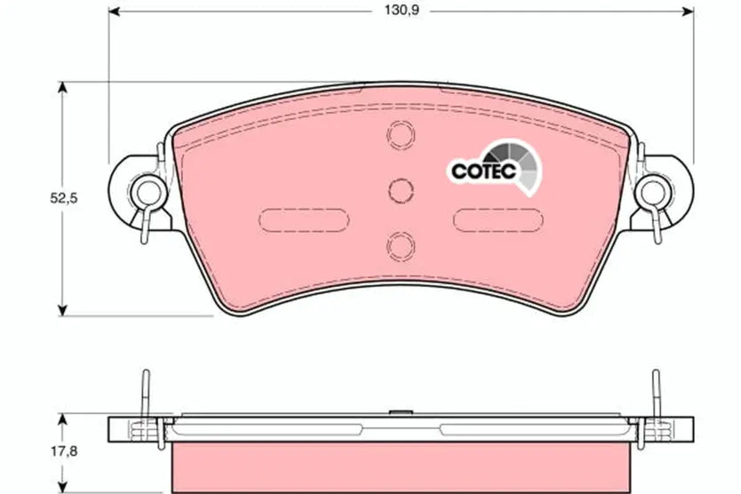 Brake Pad Set, Disc Brake GDB1385 - TRW