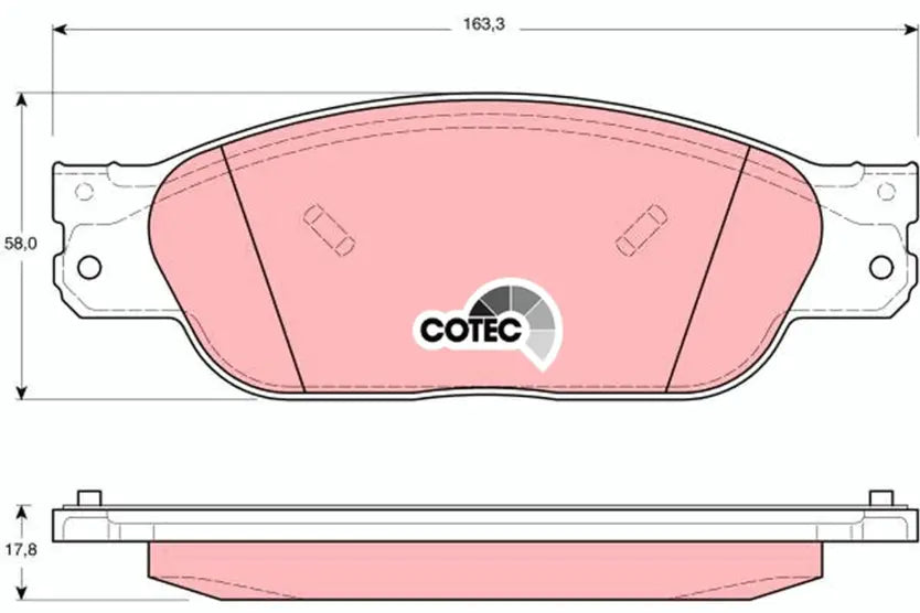 Brake Pad Set, Disc Brake GDB1401 - TRW