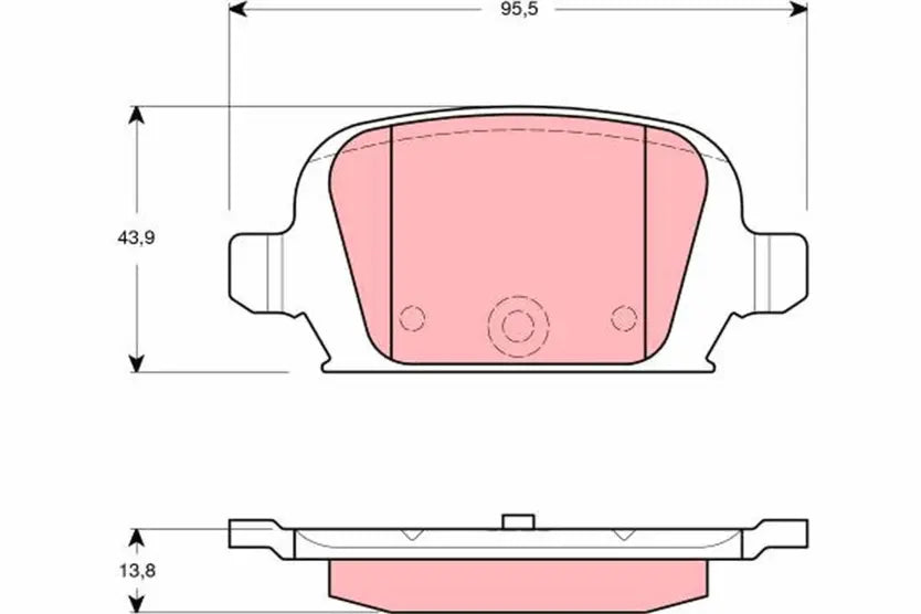 Brake Pad Set, Disc Brake GDB1412 - TRW