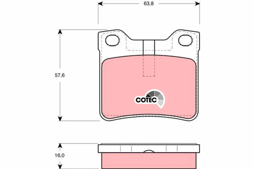 Brake Pad Set, Disc Brake GDB1432 - TRW