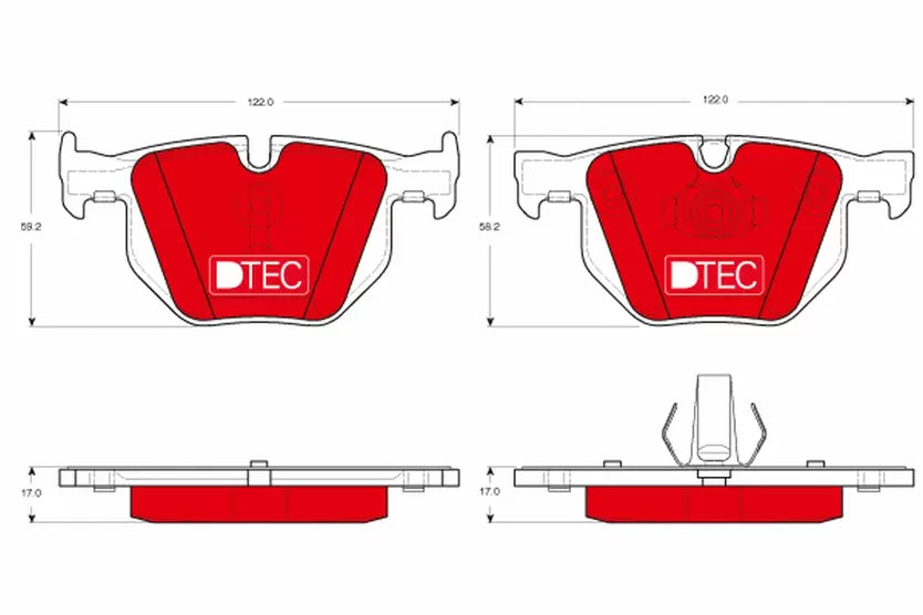 Brake Pad Set, Disc Brake GDB1730 - TRW