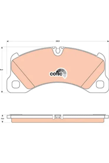 Brake Pad Set, Disc Brake GDB1774 - TRW