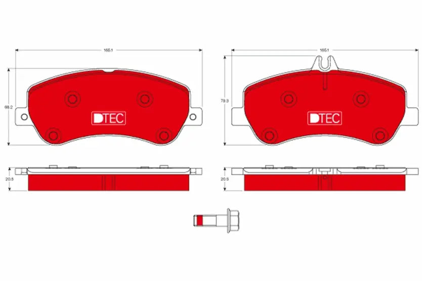 Brake Pad Set, Disc Brake GDB1798DTE - TRW