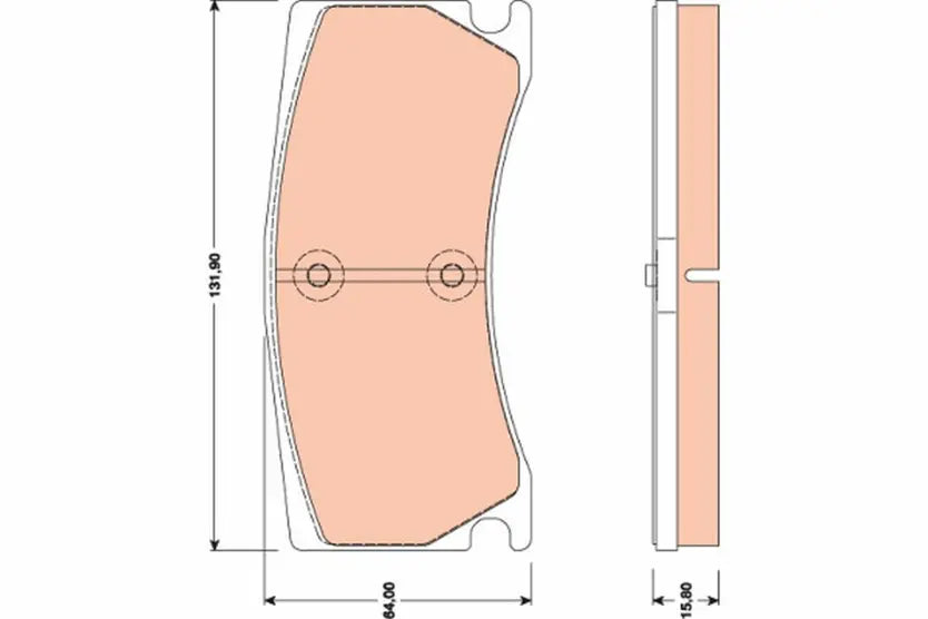 Brake Pad Set, Disc Brake GDB1801 - TRW