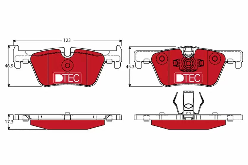Brake Pad Set, Disc Brake GDB1919 - TRW