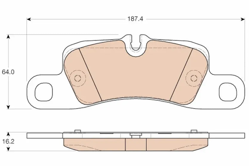 Brake Pad Set, Disc Brake GDB1962 - TRW