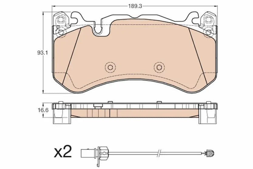 Brake Pad Set, Disc Brake GDB1977 - TRW
