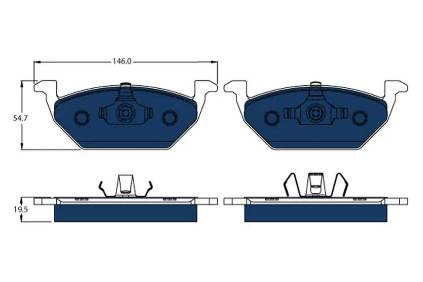 Brake Pad Set, Disc Brake GDB1984 - TRW