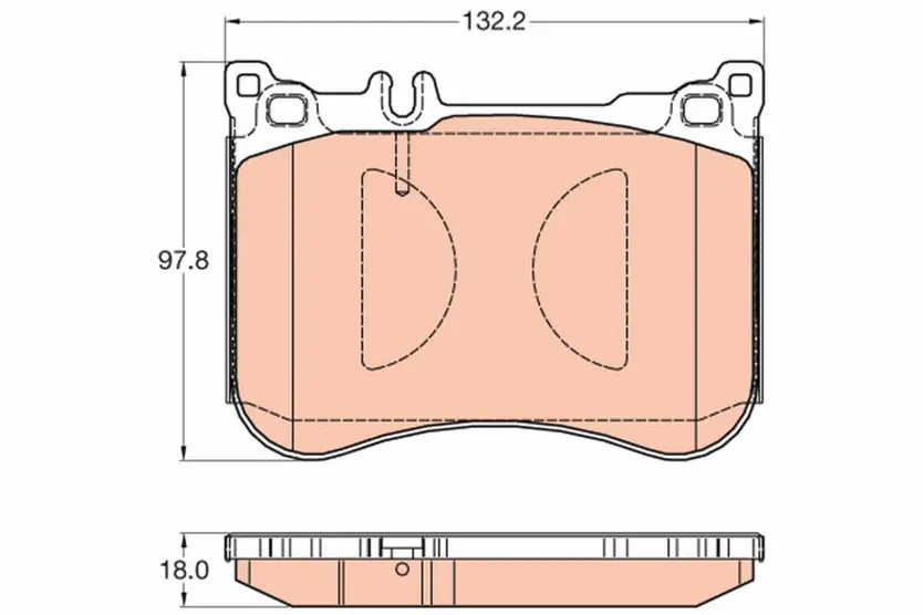 Brake Pad Set, Disc Brake GDB2019 - TRW