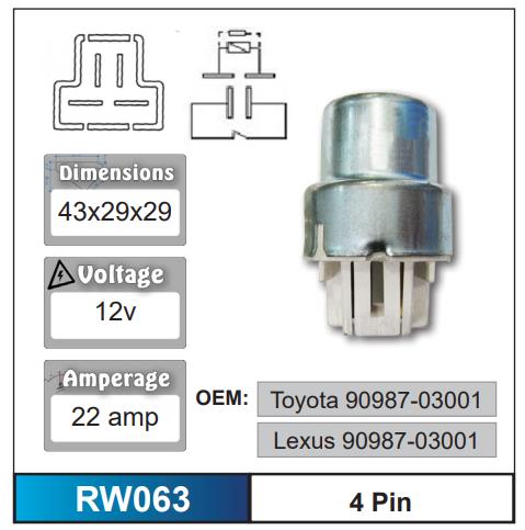 Relay RW063 - Nice Products | Universal Auto Spares