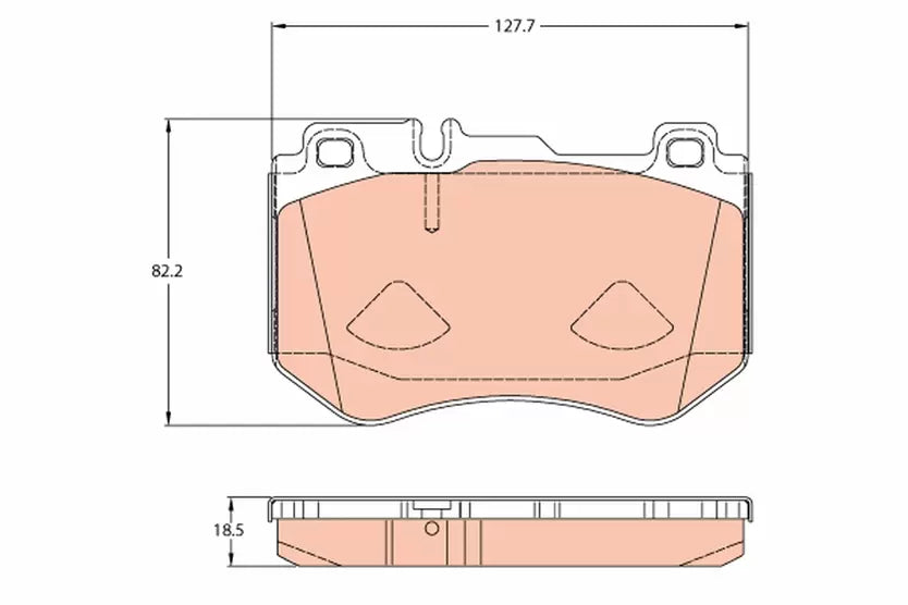 Brake Pad Set, Disc Brake GDB2078 - TRW