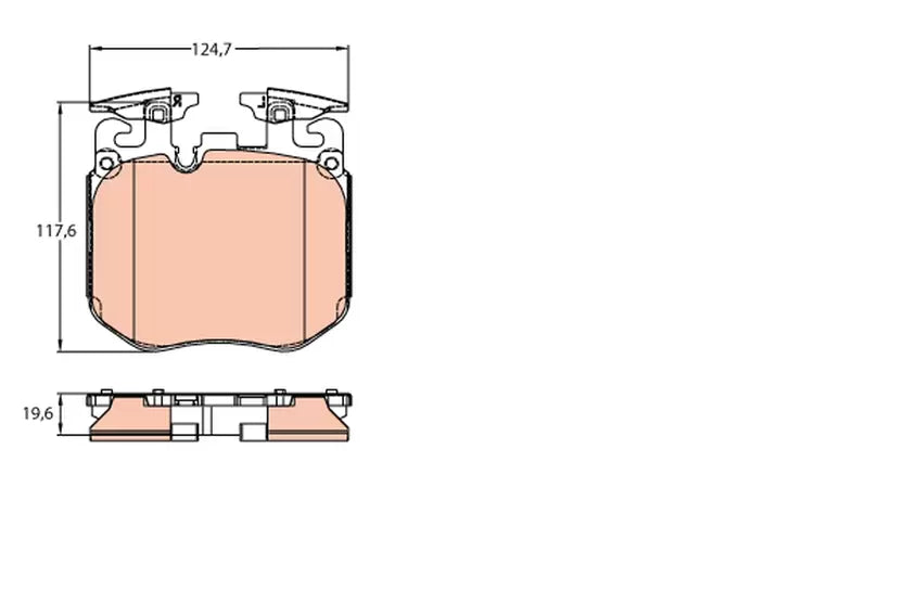 Brake Pad Set, Disc Brake GDB2147 - TRW