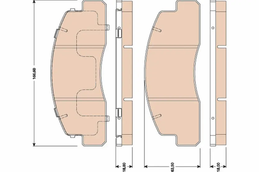 Brake Pad Set, Disc Brake GDB3027 - TRW