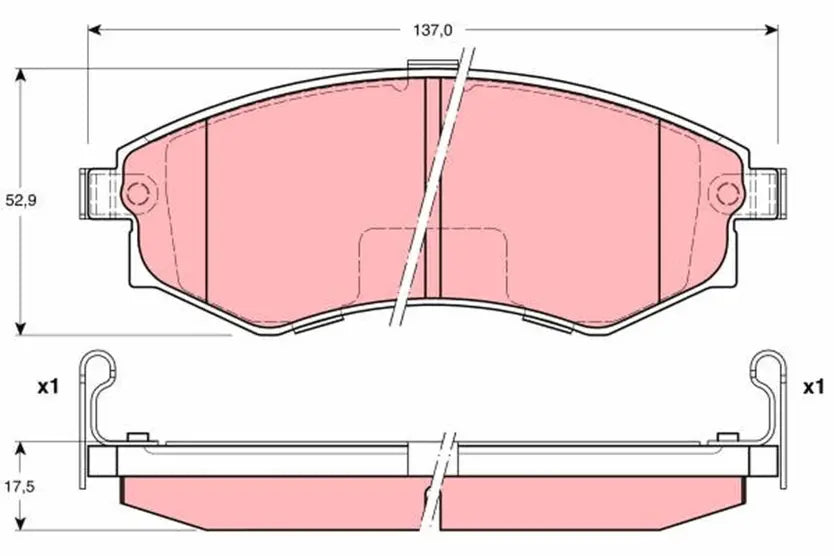 Brake Pad Set, Disc Brake GDB3211 - TRW