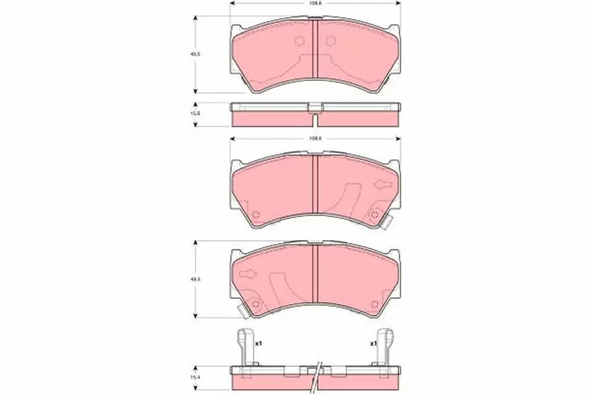 Brake Pad Set, Disc Brake GDB3275 - TRW