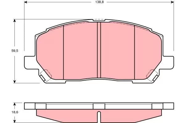 Brake Pad Set, Disc Brake GDB3286 - TRW