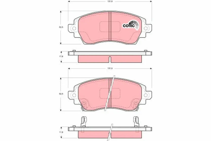 Brake Pad Set, Disc Brake GDB3333 - TRW