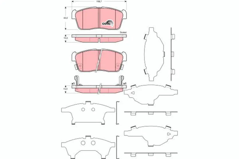 Brake Pad Set, Disc Brake GDB3359 - TRW