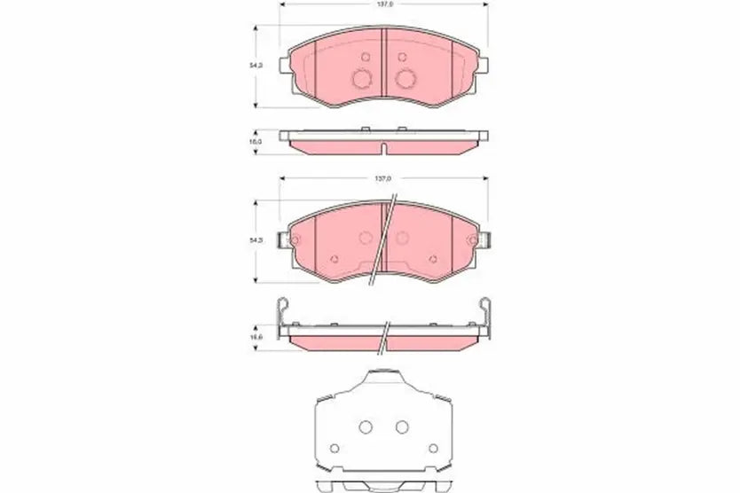 Brake Pad Set, Disc Brake GDB3365 - TRW