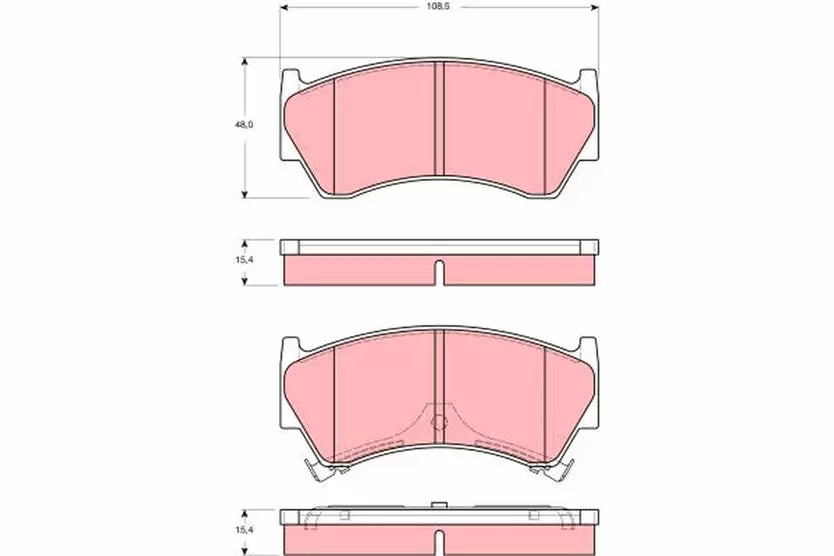Brake Pad Set, Disc Brake GDB3391 - TRW