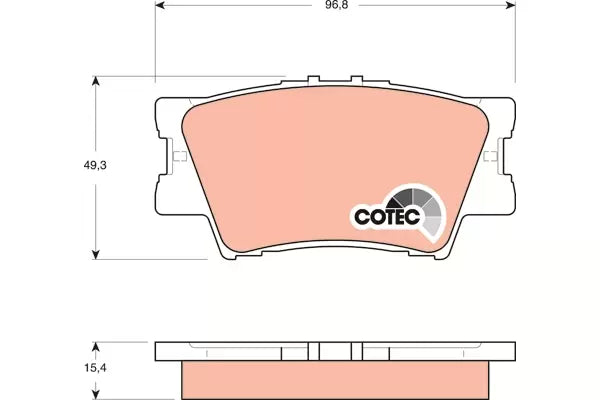 Brake Pad Set, Disc Brake GDB3426 - TRW