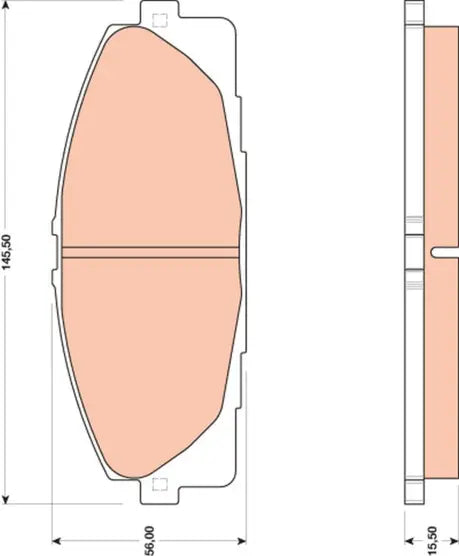 Brake Pad Set, Disc Brake GDB3485 - TRW