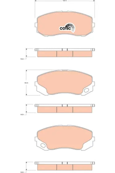 Brake Pad Set, Disc Brake GDB3492 - TRW