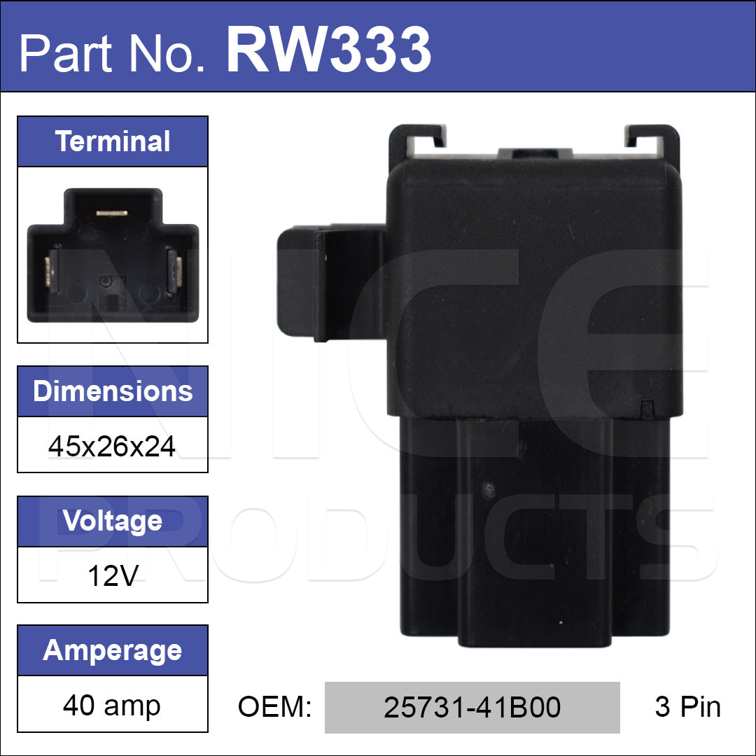 FLASHER RELAY 25731-41B00 RW333 - Nice Products | Universal Auto Spares