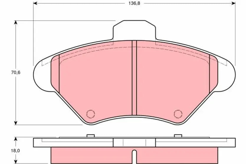 Brake Pad Set, Disc Brake GDB4061 - TRW