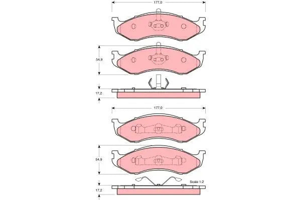 Brake Pad Set, Disc Brake GDB4104 - TRW