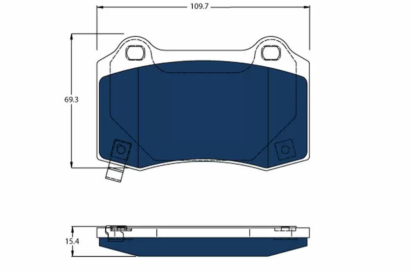 Brake Pad Set, Disc Brake GDB4171BTE - TRW