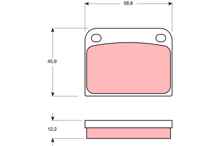 Brake Pad Set, Disc Brake GDB594 - TRW
