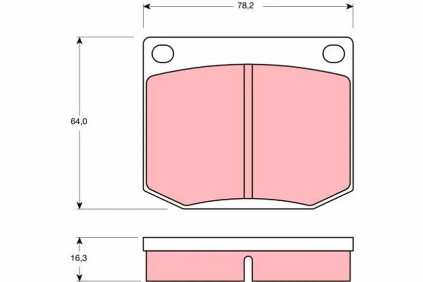 Brake Pad Set, Disc Brake GDB637 - TRW