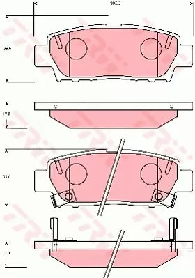 Brake Pad Set, Disc Brake GDB7055DT - TRW