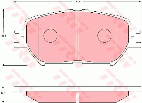 Brake Pad Set, Disc Brake GDB7224AT - TRW