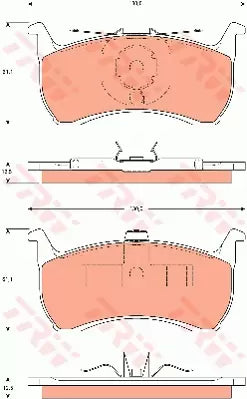 Brake Pad Set, Disc Brake GDB7520 - TRW