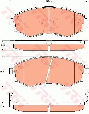 Brake Pad Set, Disc Brake GDB7521DT - TRW