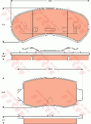 Brake Pad Set, Disc Brake GDB7597 - TRW